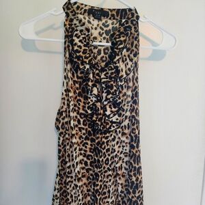 Forever 21 Animal Print Sleeveless Top Size Medium